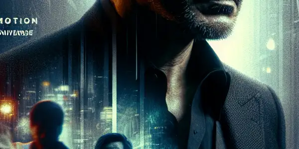 A dramatic cinematic poster featuring actor Sun Honglei in a gritty urban setting, embodying intensity and vulnerability.